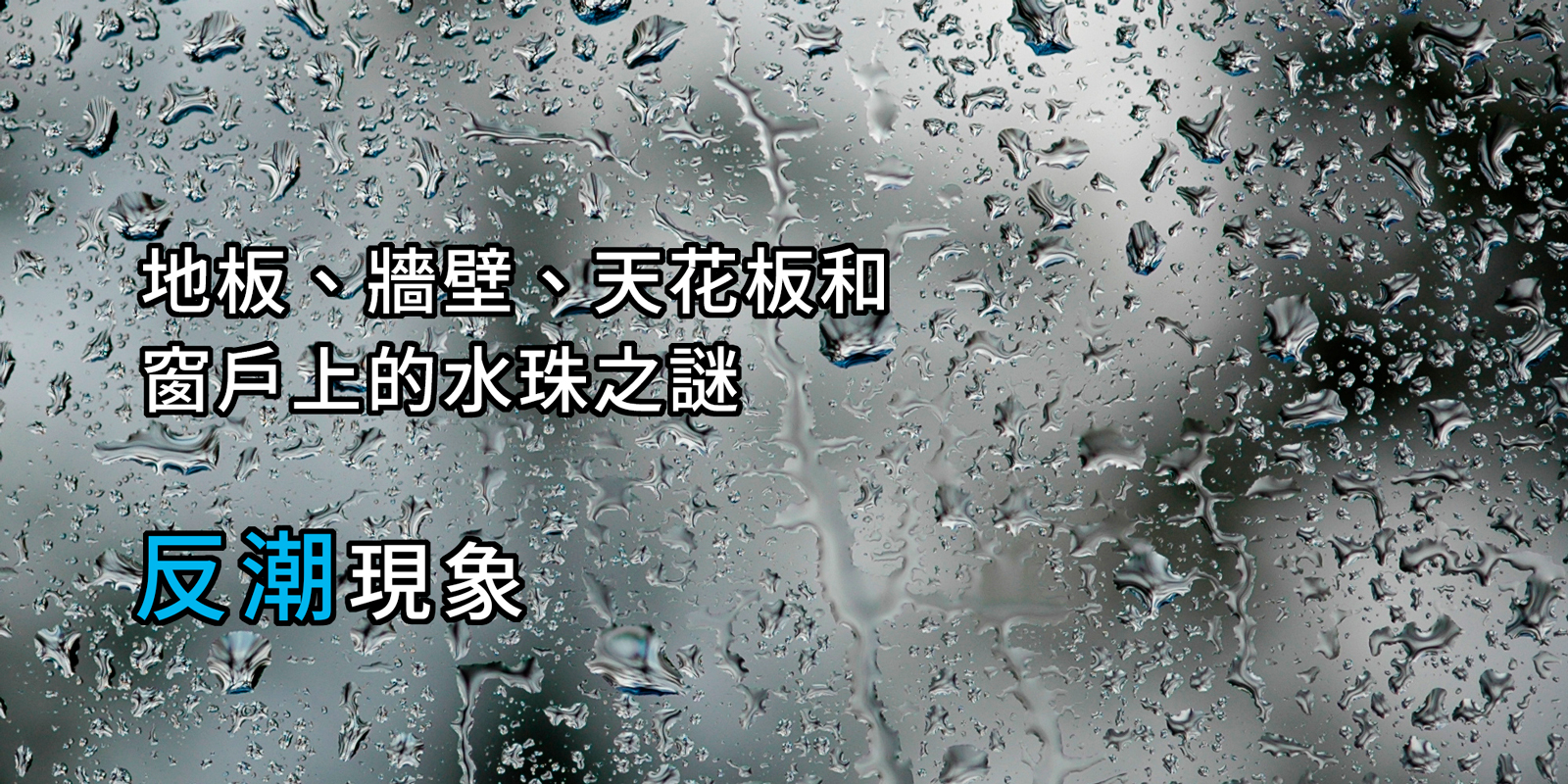 地板、牆壁、天花板和窗戶上的水珠之謎 - 「反潮現象」